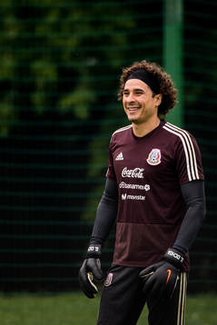 Goalkeeper Guillermo Ochoa of Mexico