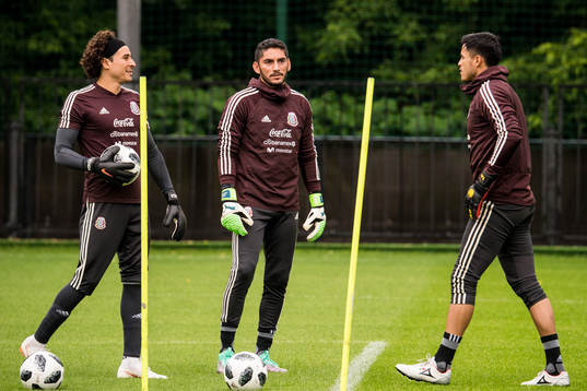 Guillermo Ochoa, Jose de Jesus Corona and Alfredo Talavera