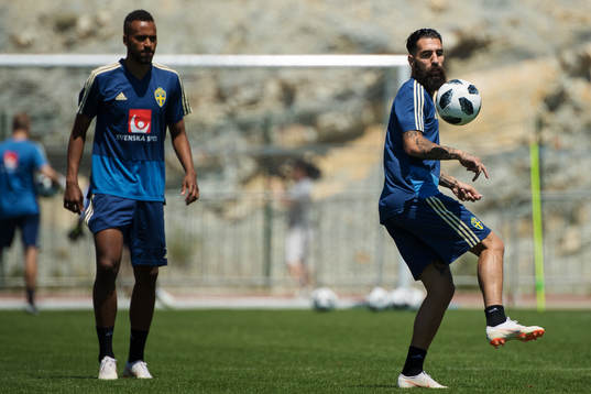 Jimmy Durmaz of the Swedish national football team at a