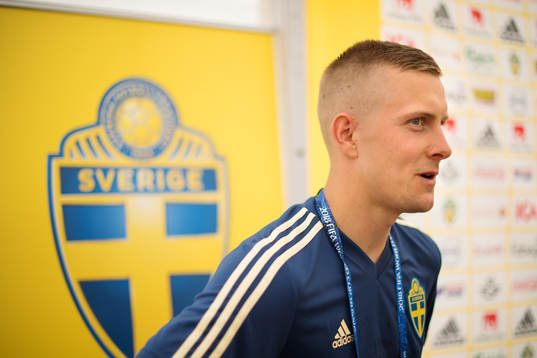 Karl-Johan Johnsson of the Swedish national football team