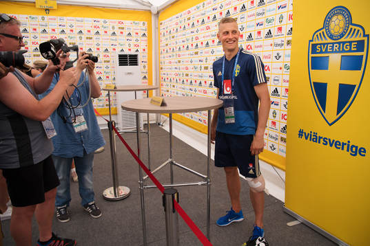 Karl-Johan Johnsson of the Swedish national football team