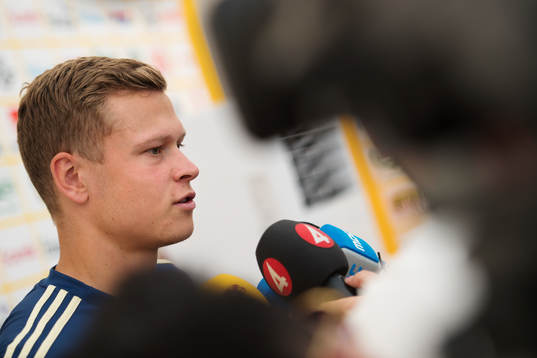 Viktor Claesson of the Swedish national football team is