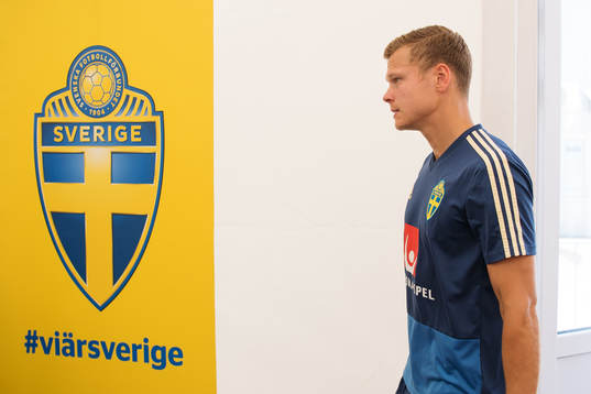 Viktor Claesson of the Swedish national football team