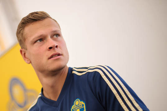 Viktor Claesson of the Swedish national football team