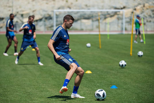 Marcus Berg of the Swedish national football team at a