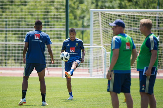 Martin Olsson of the Swedish national football team at a