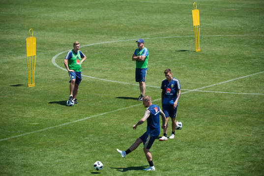 Assistant coach Peter Wettergren, head coach Janne