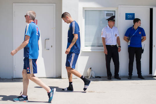 Mikael Lustig of the Swedish national football team
