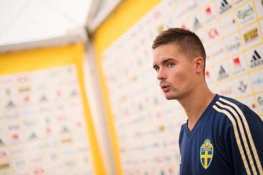 Mikael Lustig of the Swedish national football team