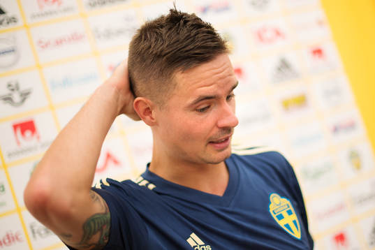 Mikael Lustig of the Swedish national football team