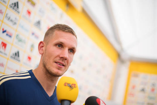Goalkeeper Robin Olsen of the Swedish national football