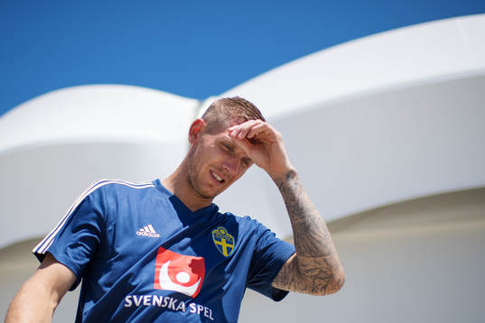 Goalkeeper Robin Olsen of the Swedish national football team
