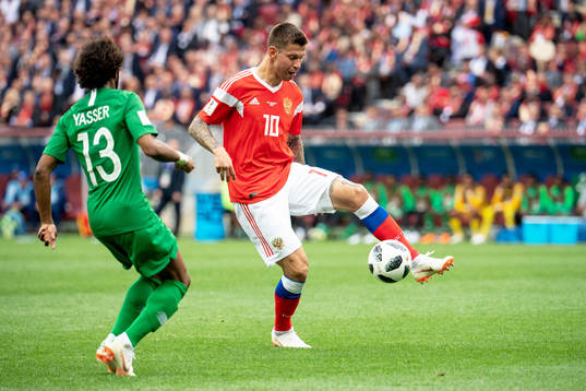 Fedor Smolov of Russia