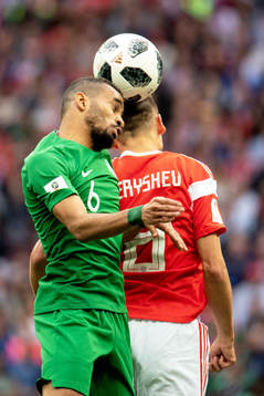 Mohammed Alburayk of Saudiarabia and Denis Cheryshev of