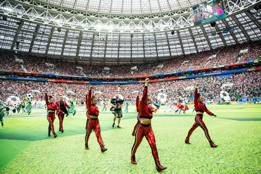 Opening ceremony prior the FIFA World Cup group stage match