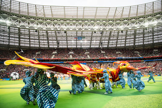 Opening ceremony prior the FIFA World Cup group stage match