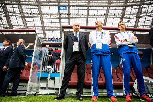 Stanislav Chercheso, Head coach of Russia prior the FIFA