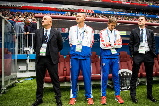 Stanislav Chercheso, Head coach of Russia prior the FIFA