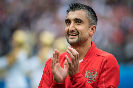 Alexander Samedov of Russia prior the FIFA World Cup group