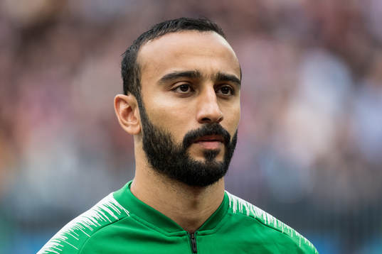 Mohammad Al-Sahlawi of Saudi Arabia prior the FIFA World
