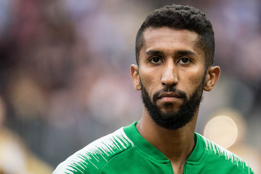 Salman Alfaraj of Saudi Arabia prior the FIFA World Cup