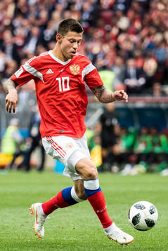Fedor Smolov of Russia