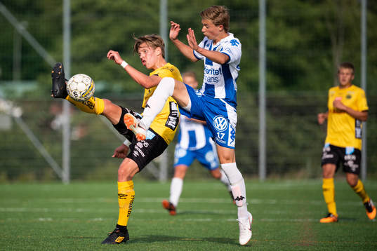 Elfsborgs Noah Söderberg och IFK Göteborgs Edwin Andersson