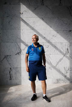 Team Manager Lars Richt poses for a portrait at a press