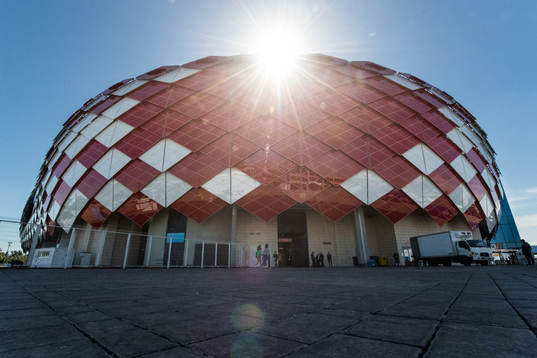 General view of Spartak Stadium prior a practice session
