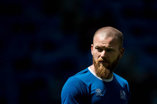 Aron Gunnarsson of Iceland