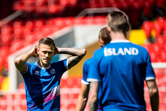Arnór Ingvi Traustason of Iceland