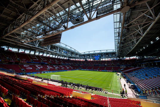General view of Spartak Stadium prior a practice session