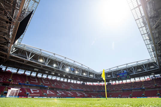 General view of Spartak Stadium prior a practice session