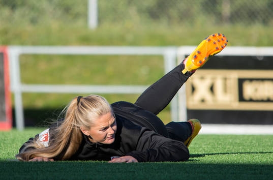 under FC Rosengårds träning på Lombia IP