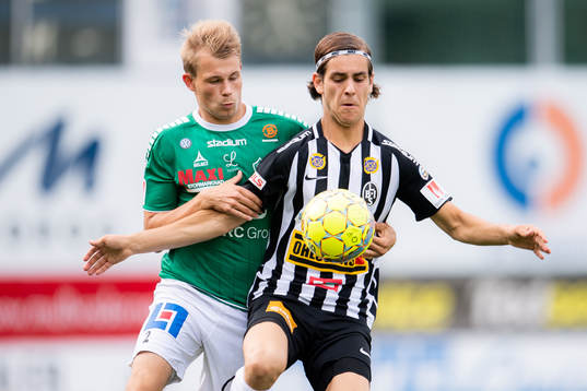 Landskronas Adi Nalic och Brages Alexander Zetterström
