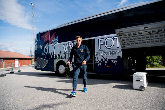 André Danielsen of Viking arrives