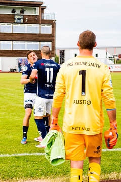 Tommy Høiland, Zlatko Tripic of Viking and Goalkeeper Iven