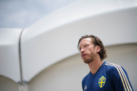 Gustav Svensson of the Swedish national football team