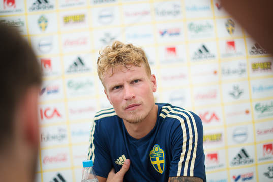 Oscar Hiljemark of the Swedish national football team