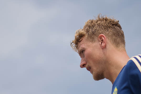 Oscar Hiljemark of the Swedish national football team