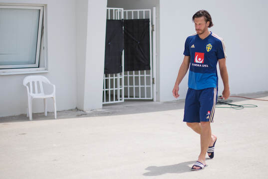Gustav Svensson of the Swedish national football team