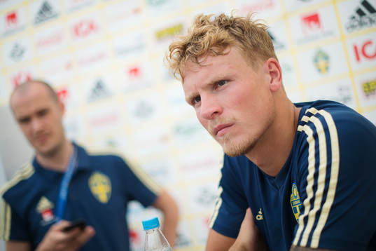 Oscar Hiljemark of the Swedish national football team