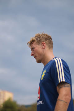 Oscar Hiljemark of the Swedish national football team