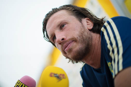 Gustav Svensson of the Swedish national football team