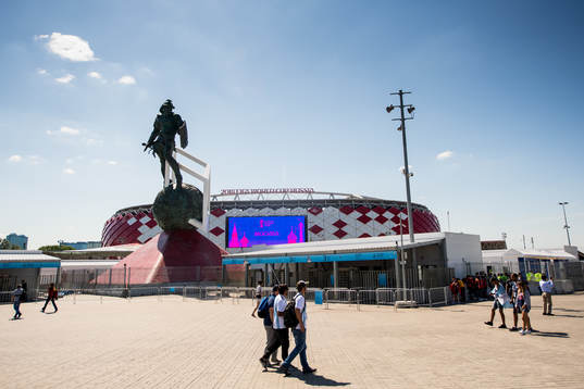 General view of Spartak Stadium prior the FIFA World Cup