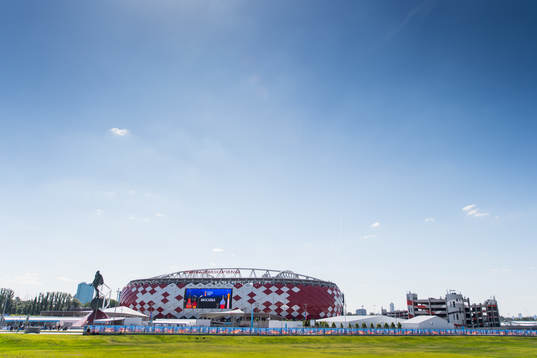 General view of Spartak Stadium prior the FIFA World Cup