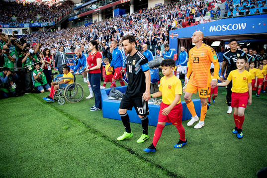 Lionel Messi of Argentina