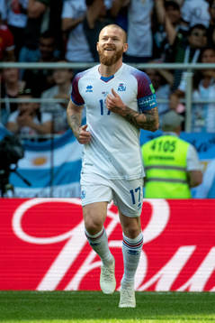 Aron Gunnarsson of Iceland