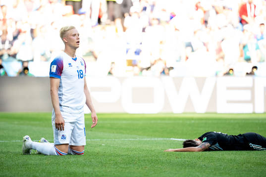 of Iceland Hördur Magnusson looks dejected