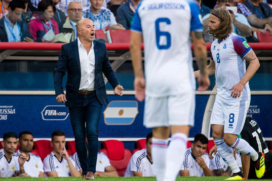 Head coach Jorge Sampaoli of Argentina